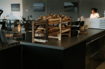 Frischen Gebäck auf der Theke